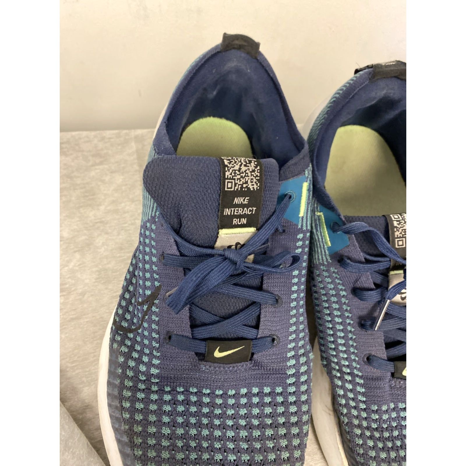 Nike Nike Interact Run Men Sneaker College Navy Teal 11 US/UK 45 EU FlyKnit 403 FD2291-403 Size US 10 / EU 43 - 6 Thumbnail