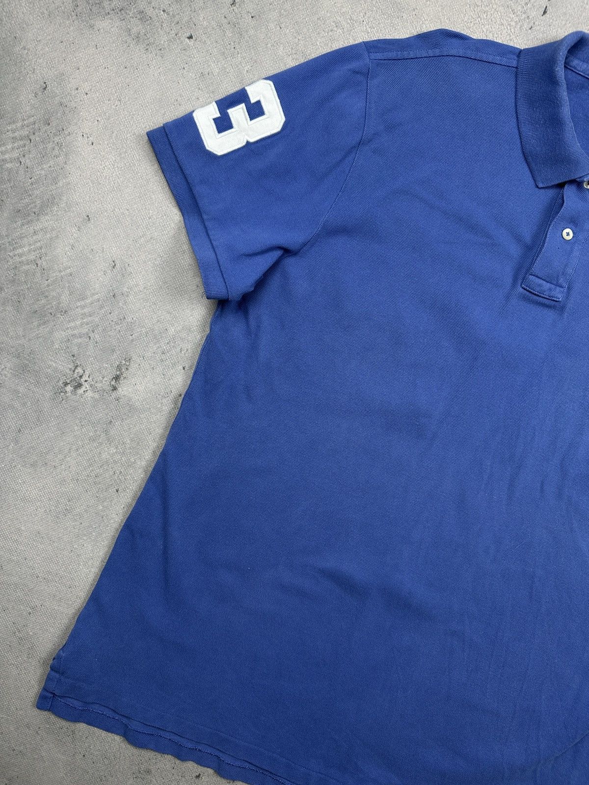 Polo Ralph Lauren Polo Ralph Lauren Royal Blue Big Pony Custom Slim Fit Polo Size US XL / EU 56 / 4 - 8 Thumbnail