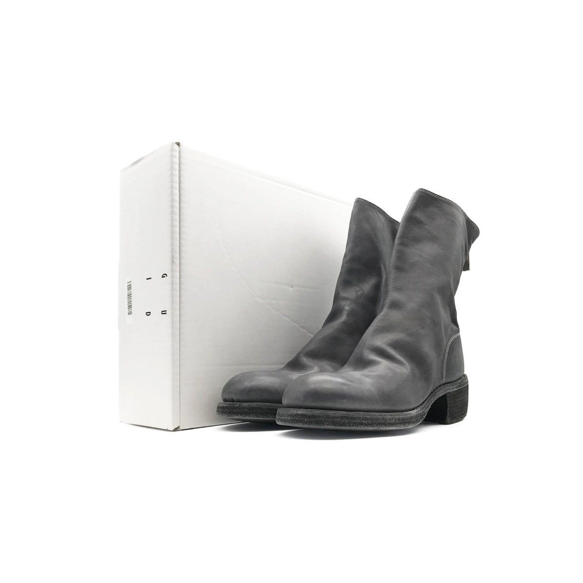 Guidi GUIDI 788Z Black Horse Grain Back Zip Leather Women's Boots Size US 8 / IT 38 - 4 Thumbnail