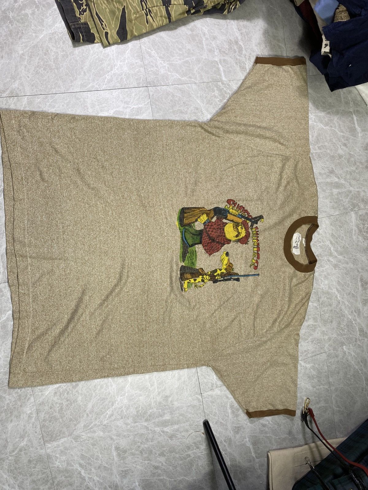 Vintage Vintage super hunter ringger 70s tshirt size XXL pit 24 Size US XXL / EU 58 / 5 - 2 Thumbnail