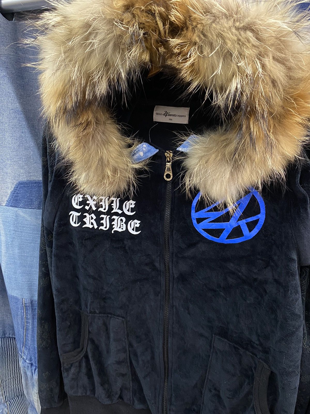 velvet fur hoodie 24karats paisley velvet