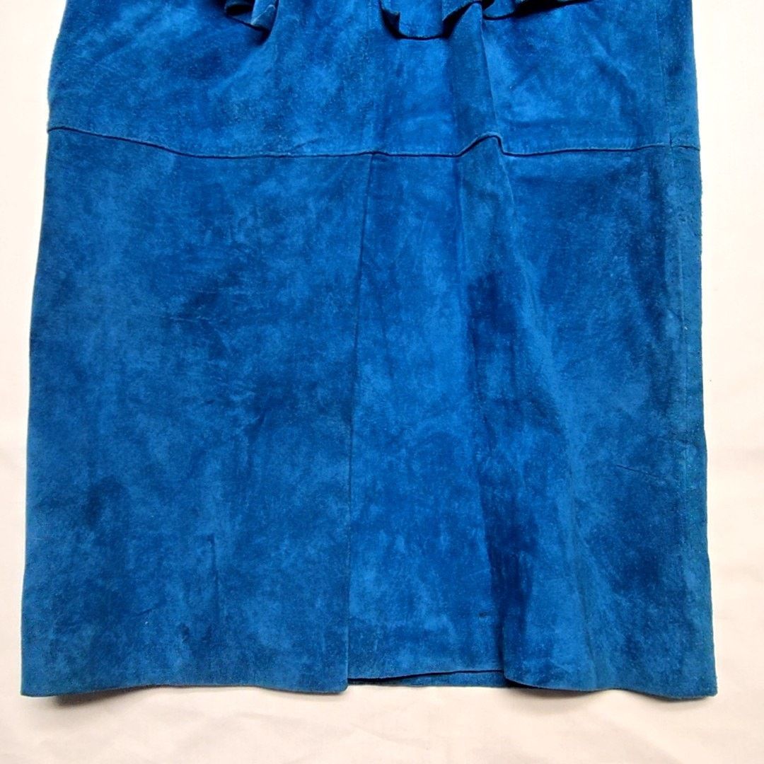 Vintage Vintage Blue Suede Peplum Bennetts Dress Womens Size 6 80s Size M / US 6-8 / IT 42-44 - 8 Thumbnail