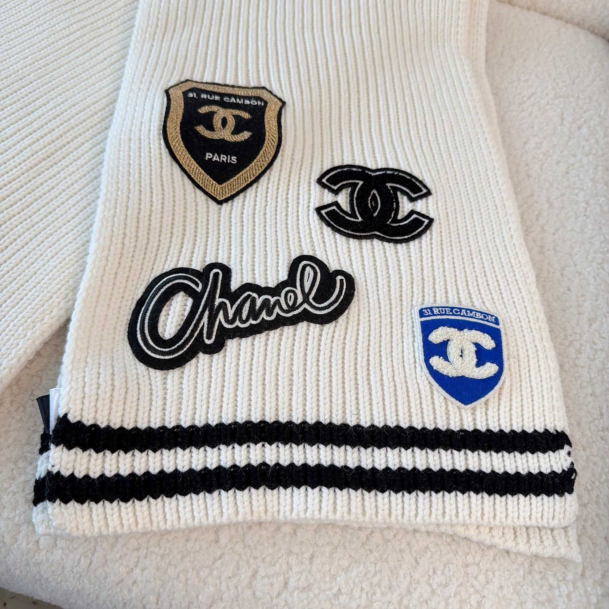 Chanel Chanel Cashmere Scarf 180x25 4159 Size ONE SIZE - 3 Thumbnail