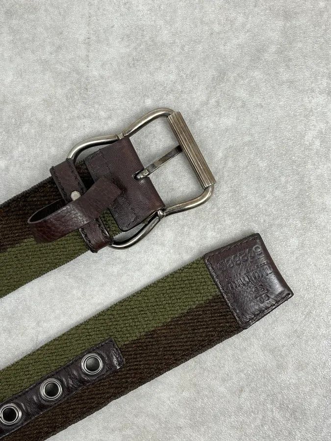 Miu Miu 2000s Miu Miu Two Tone Camo Green Belt Size ONE SIZE - 6 Thumbnail