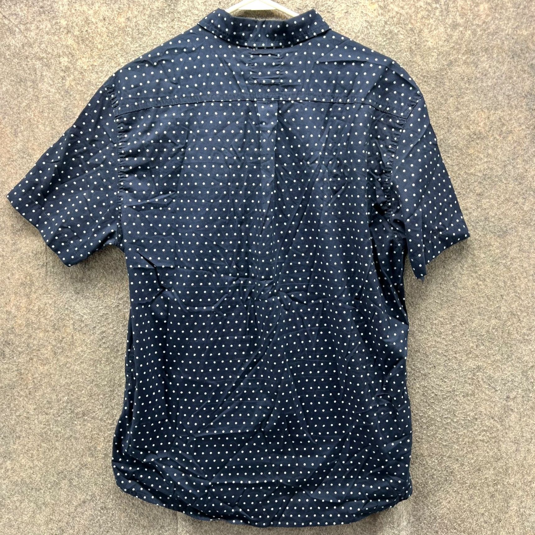 Levi's VINTAGE Levi's Shirt Mens Large Blue Button-Down Polka Dots Preppy Short Sleeve Strauss Size US L / EU 52-54 / 3 - 2 Thumbnail