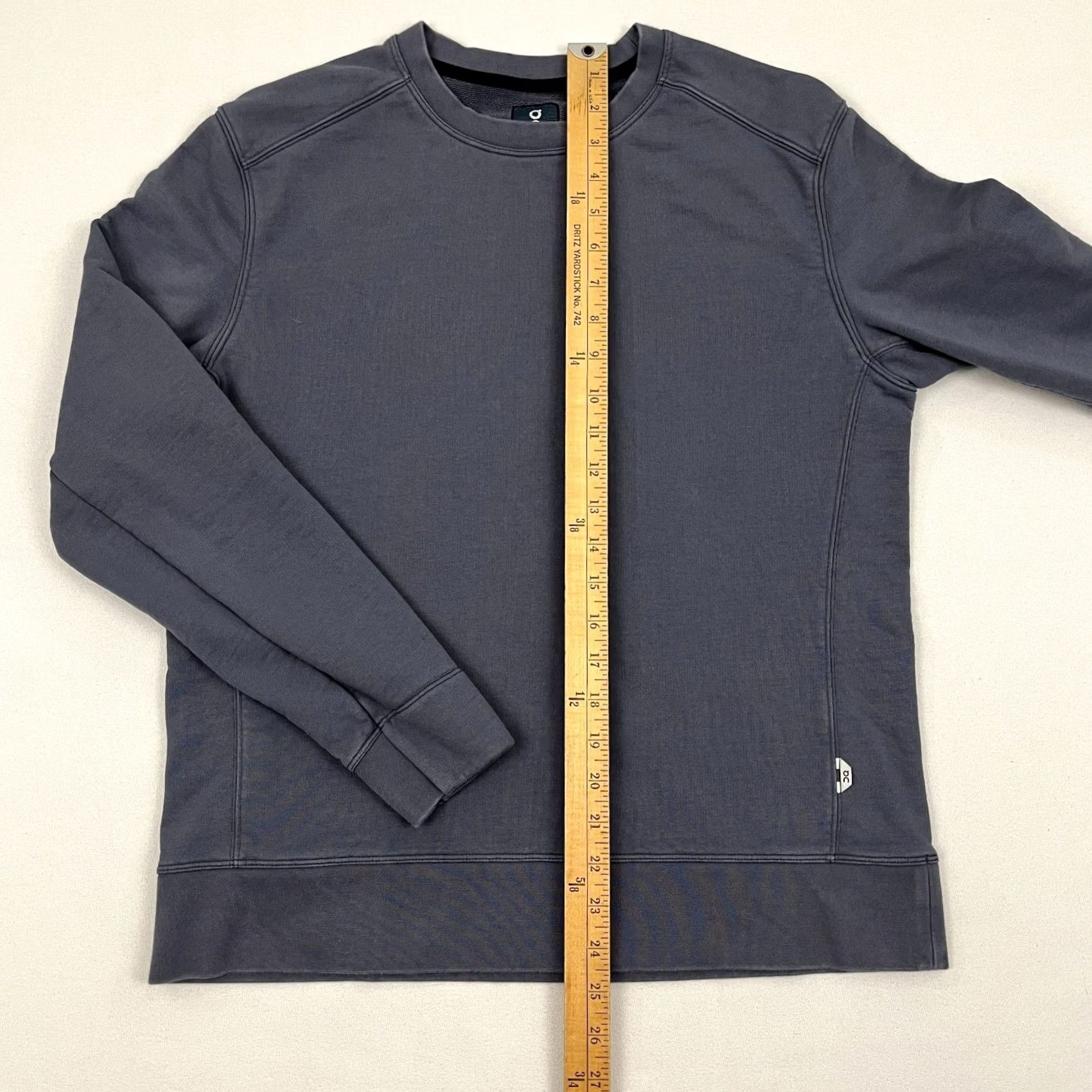 J Brand VINTAGE not applicable -> ON Brand Running Crew Sweatshirt Mens M Blue Gray Active Pullover Casual Cotton Size US M / EU 48-50 / 2 - 4 Thumbnail