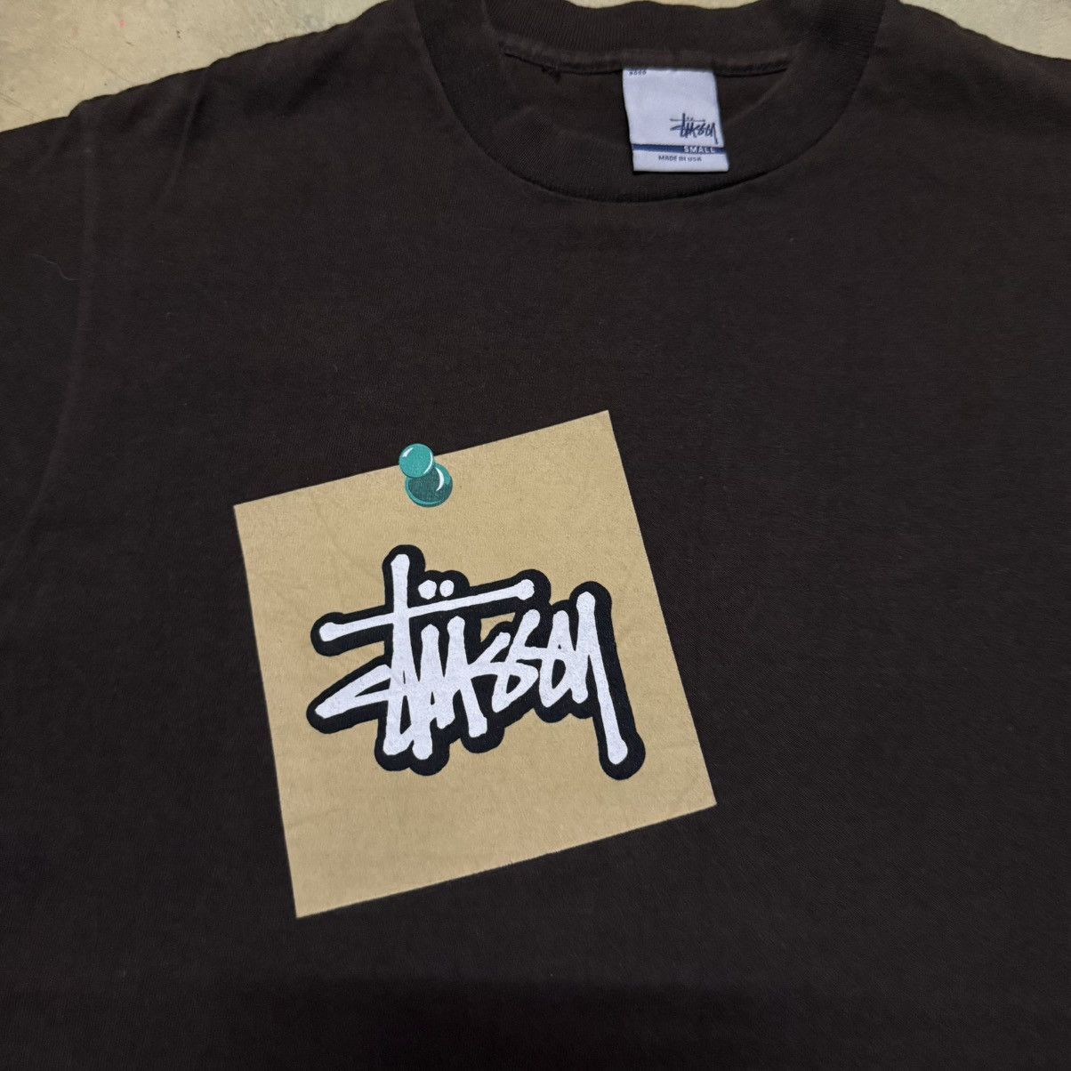 Stussy × Vintage Vintage Stussy Big Big Logo T Shirt Size US S / EU 44-46 / 1 - 5 Thumbnail