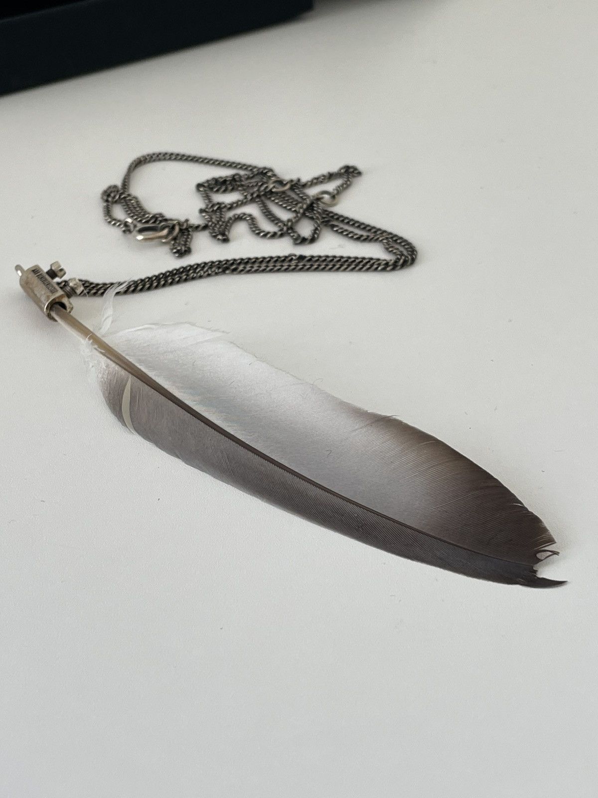 Ann Demeulemeester Ann Demeulemeester Feather Silver Chain Size ONE SIZE - 1 Thumbnail