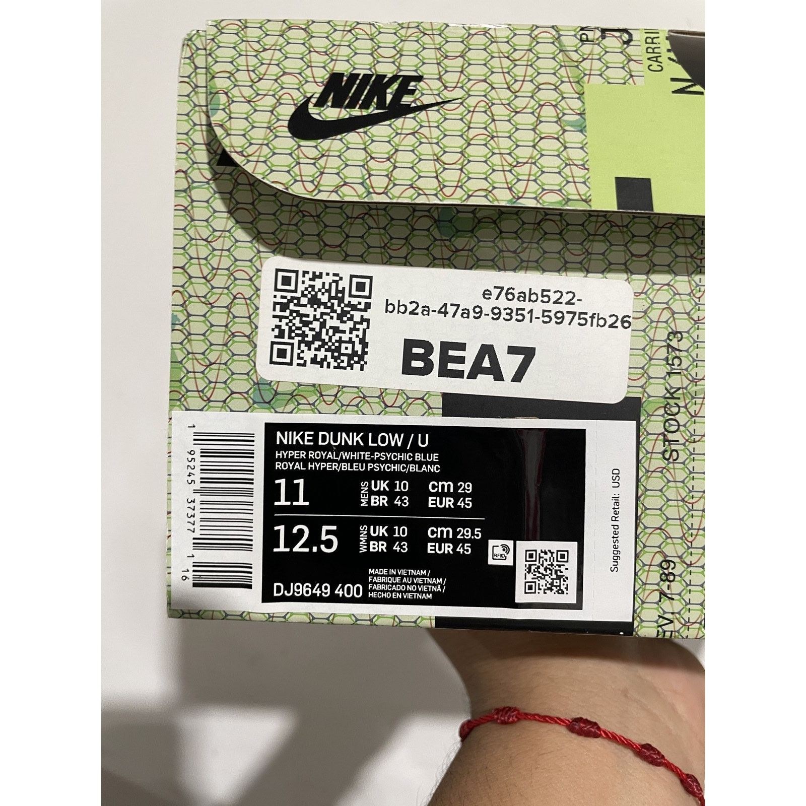Nike NIKE DUNK LOW UNION PASSPORT PACK ARGON SIZE 11 PREOWNED Size US 11 / EU 44 - 6 Thumbnail