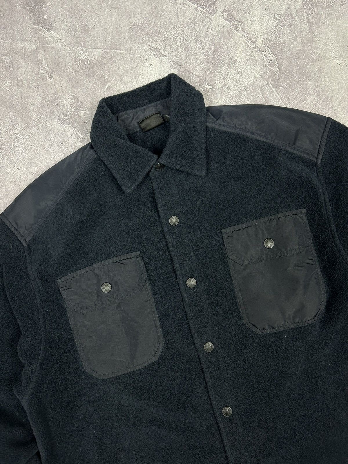 DKNY × Vintage Vintage DKNY Active Snap T Fleece Jacket Overshirt 90s y2k Size US M / EU 48-50 / 2 - 3 Thumbnail