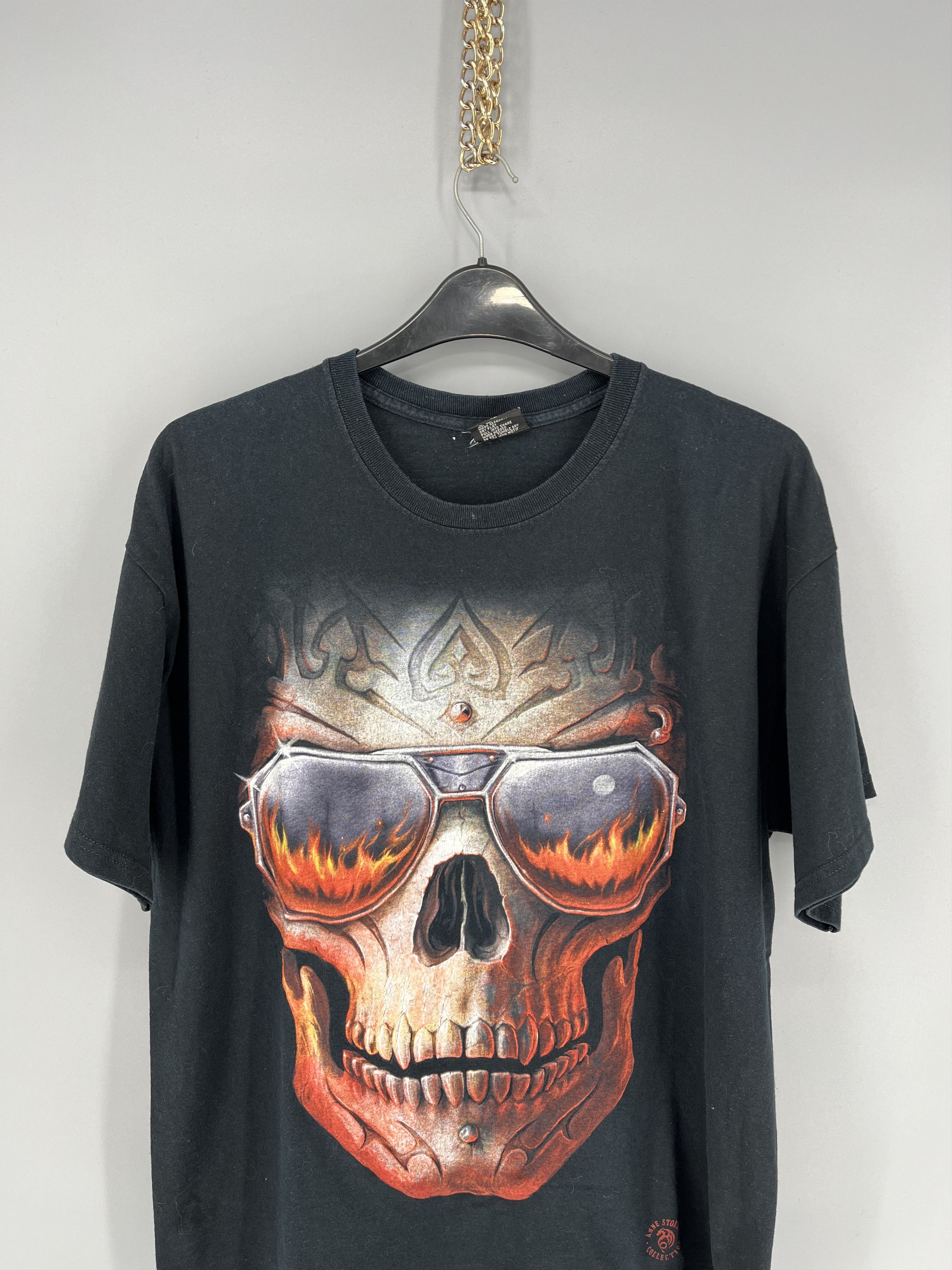 Vintage Skulls T-shirt Vintage Rock Metal Size XL Black Reverse Logo Size US XL / EU 56 / 4 - 6 Thumbnail