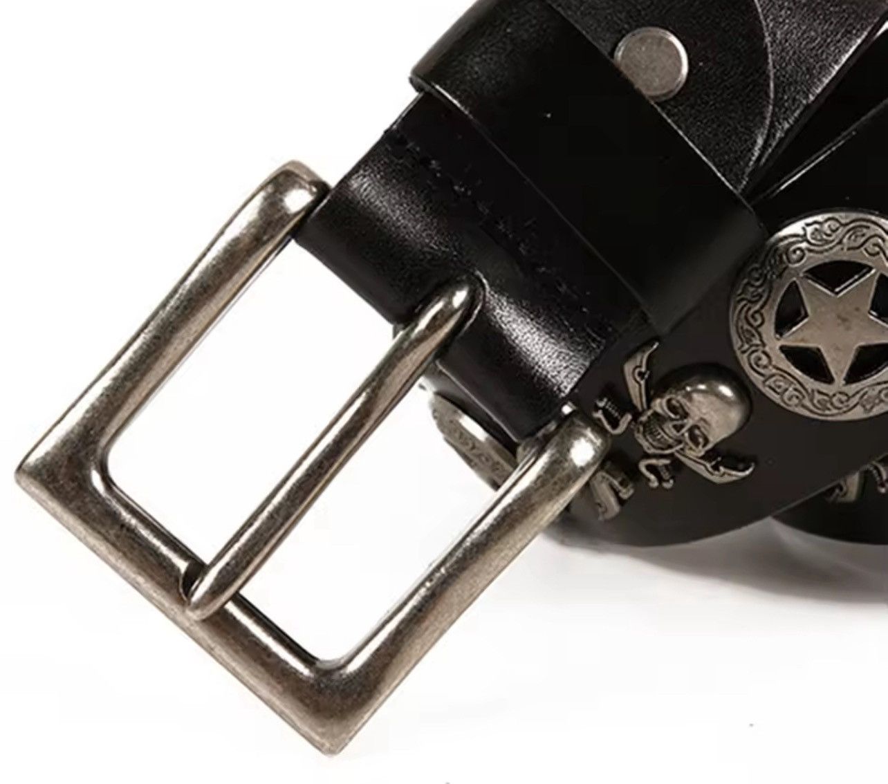 Japanese Brand Vintage skull Belt y2k 90’s Size ONE SIZE - 2 Thumbnail
