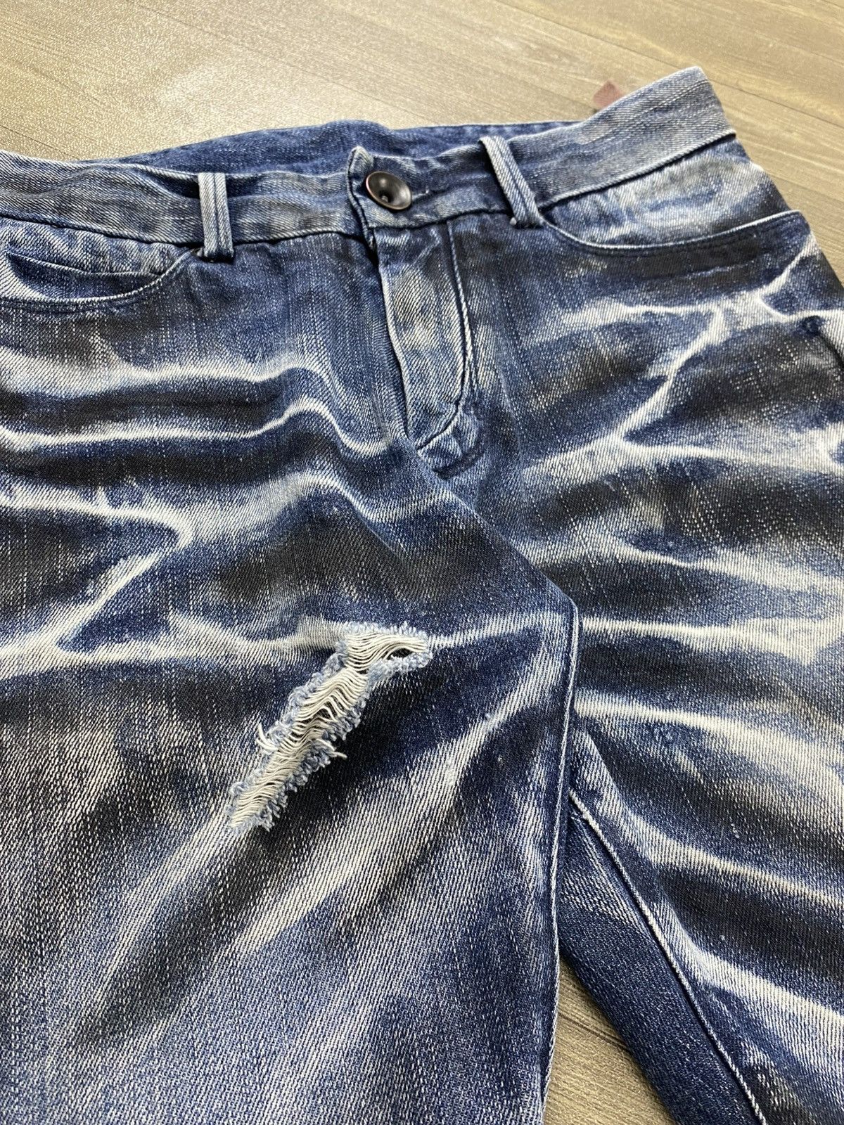 BUFFALO BOBS Buffalo Bobs Johnny Wolf Distressed Clawmark Mudmax Jeans Size US 32 / EU 48 - 9 Thumbnail