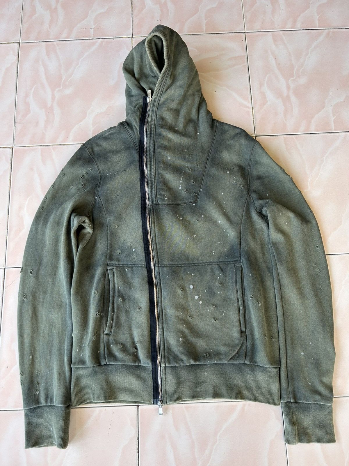 Japanese Brand × Seditionaries Armure Gunshots Distressed Hoodie Size US XS / EU 42 / 0 - 3 Thumbnail