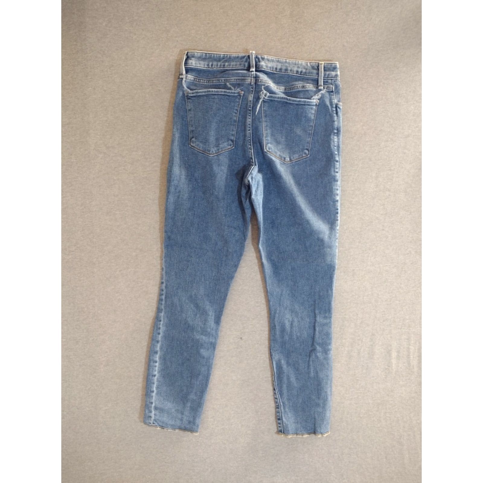 Denime Unbranded Jeans Cropped Blue 30x38 Denim Distressed? (adjusted) Size US 30 / EU 46 - 2 Thumbnail