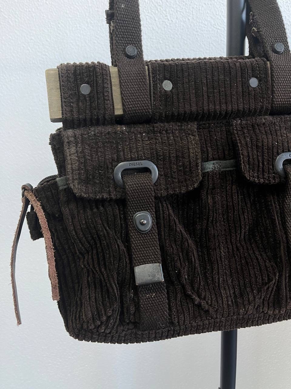 Diesel × Vintage Vintage Diesel y2k Velvet Logo Bag Size ONE SIZE - 4 Thumbnail