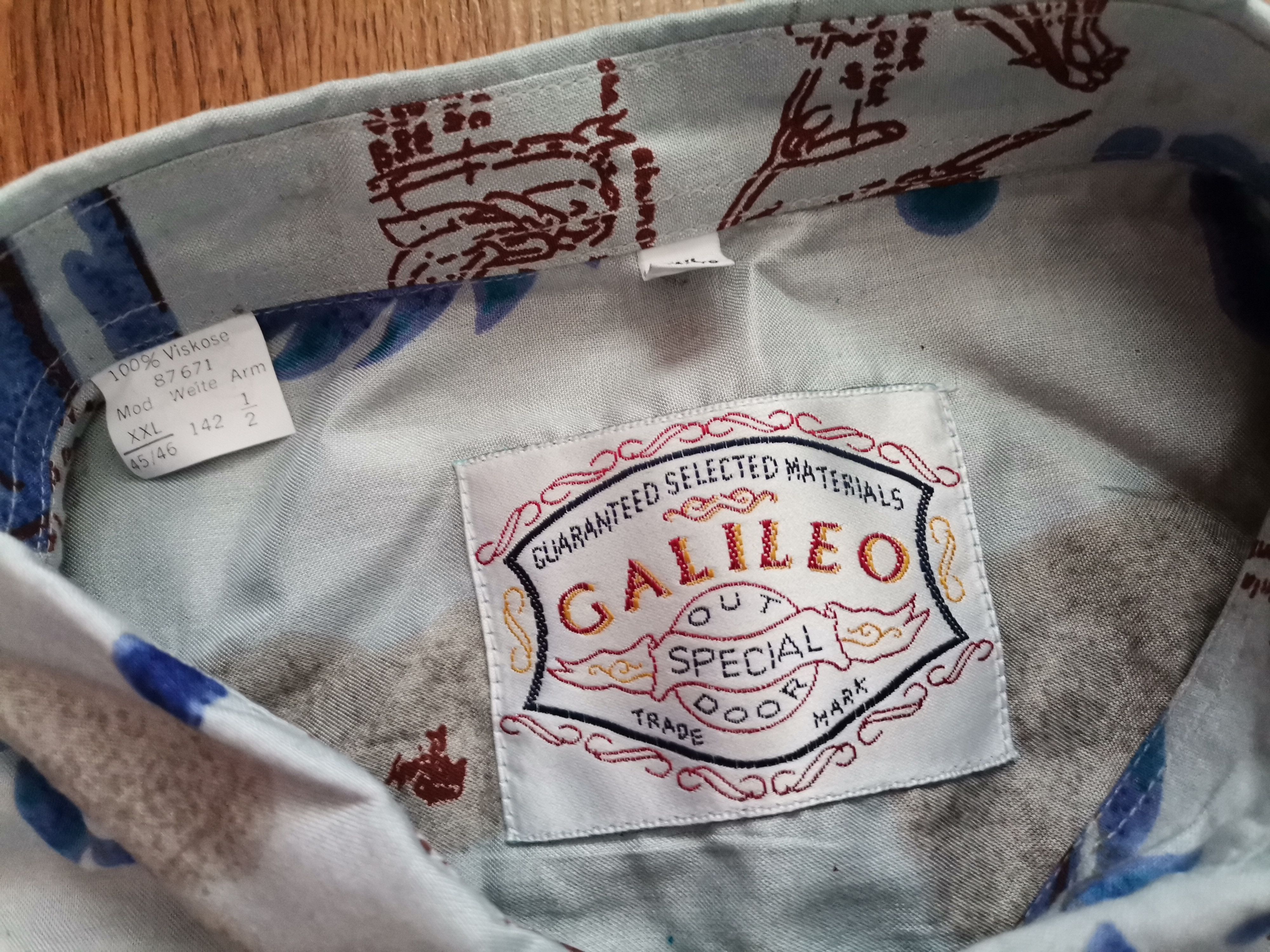 Vintage Vintage Galileo Abstract Shirt Size US XXL / EU 58 / 5 - 3 Thumbnail