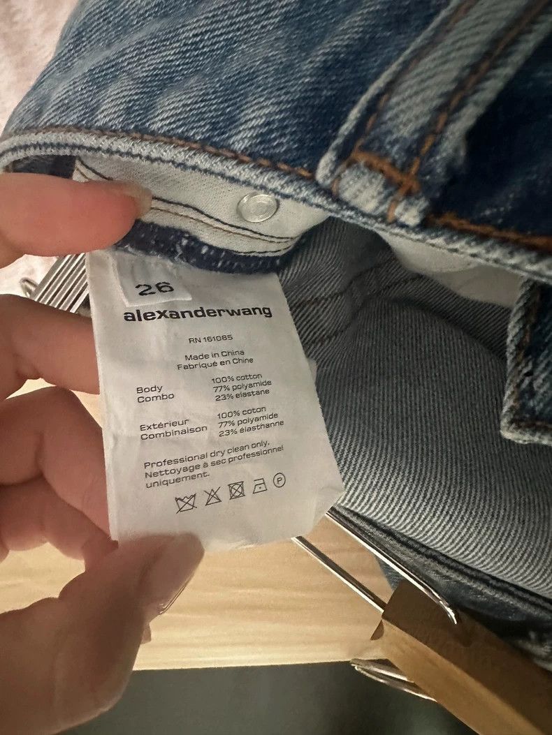 Alexander Wang Alexander Wang Denim Mini Skirt- Size 26" / US 2 / IT 38 - 4 Thumbnail