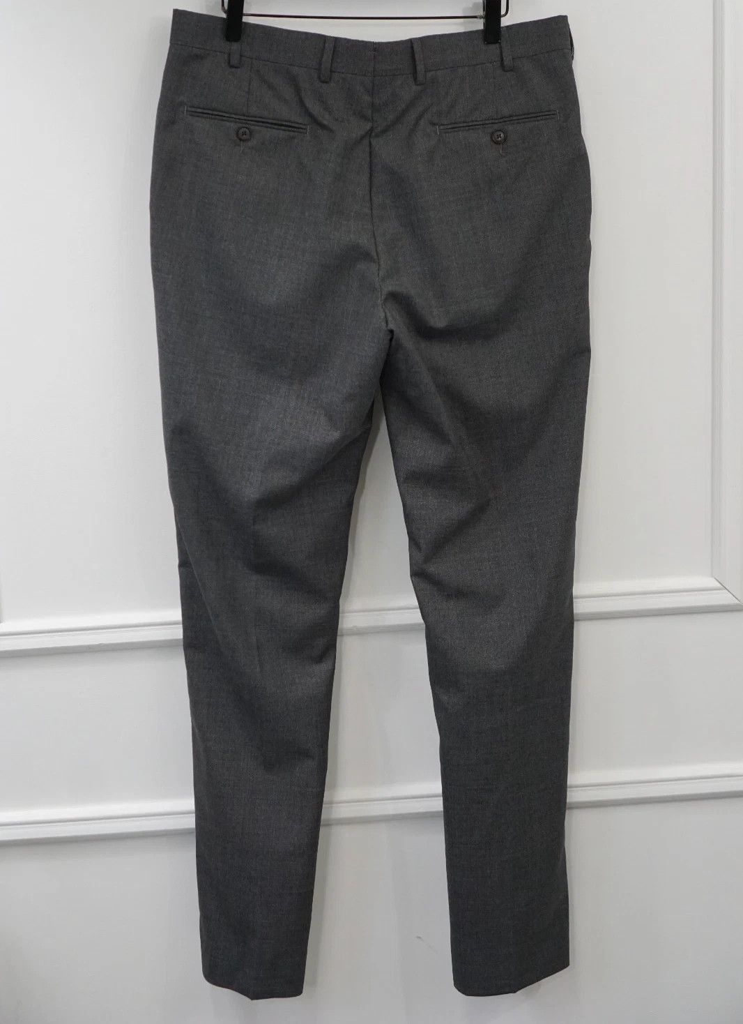 Suitsupply Men Suitsupply Trousers Bescia Grey Wool Size UK/US40 Size 40R - 2 Thumbnail