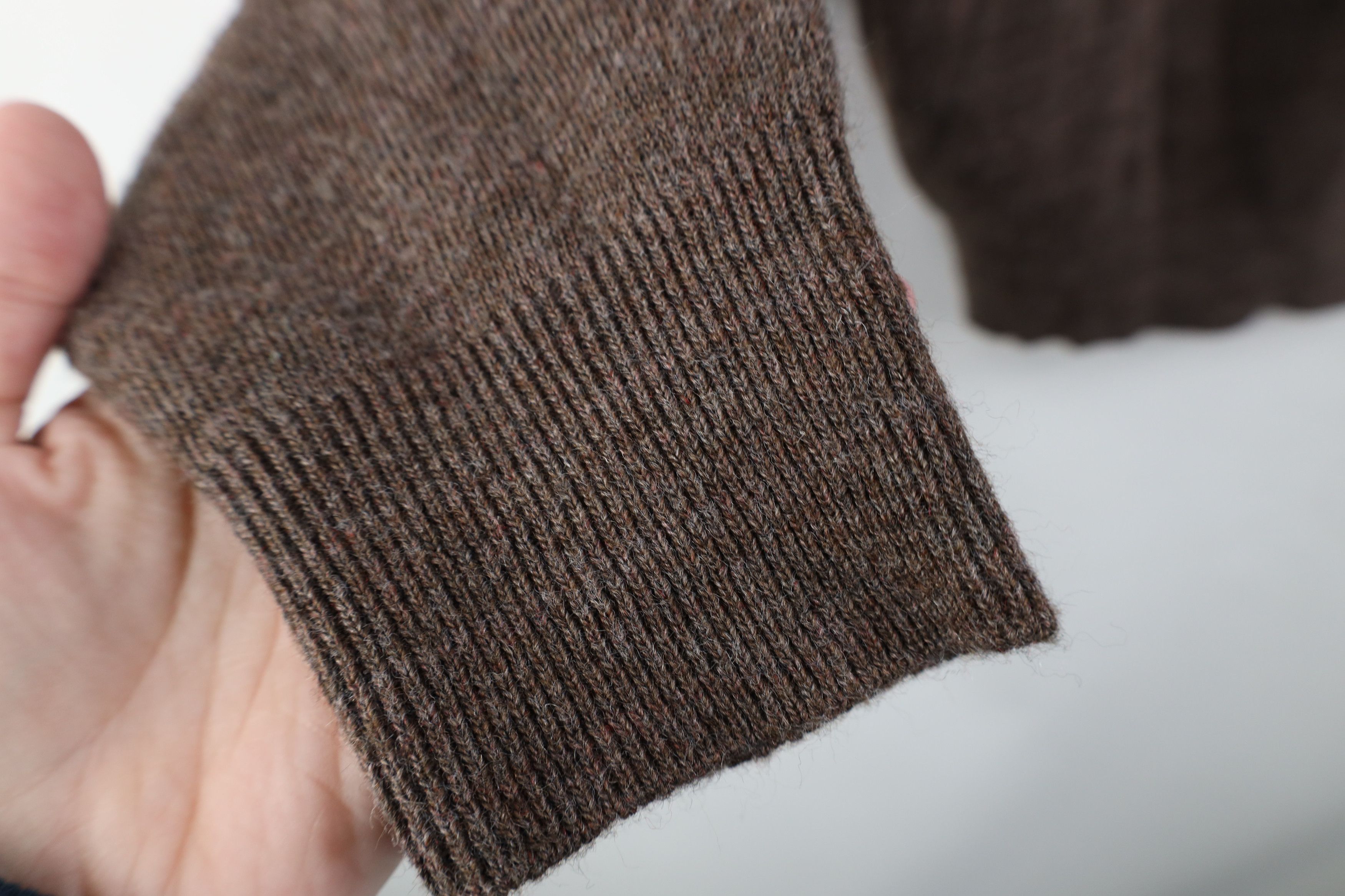 Vintage Vintage 70s Streetwear Blank Knit V-Neck Sweater Brown USA Size US M / EU 48-50 / 2 - 7 Thumbnail