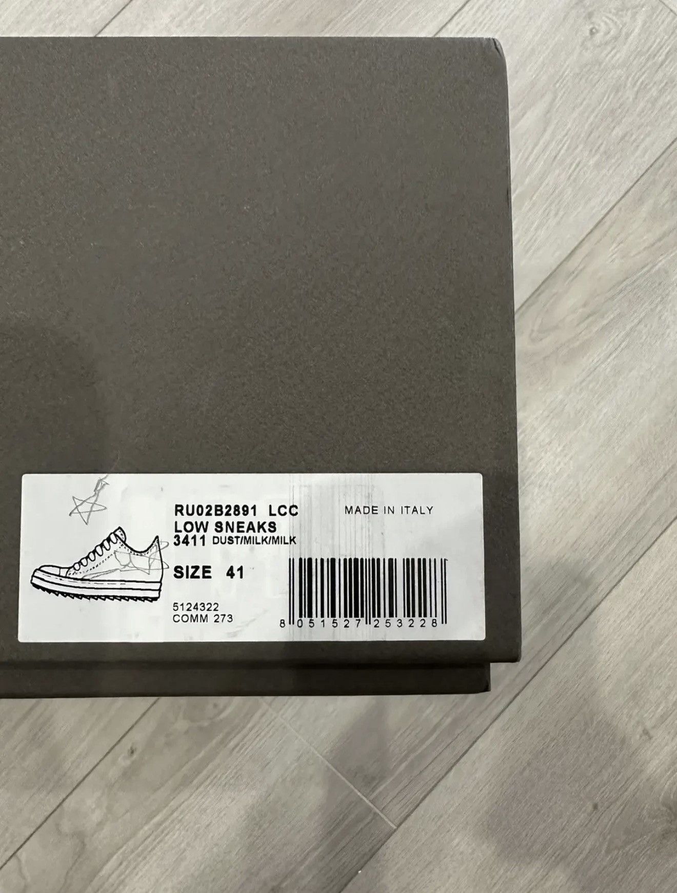 Rick Owens RICK OWENS RAMONE SNEAKER DUST Size US 8 / EU 41 - 7 Thumbnail