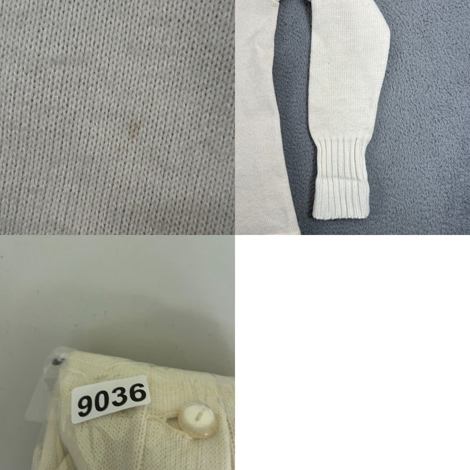 Vintage VINTAGE Athletic Knitwear Cardigan Sweater Women's Small White 80s Preppy Button Down V-Neck Knitwear Pockets Size S / US 4 / IT 40 - 9 Thumbnail