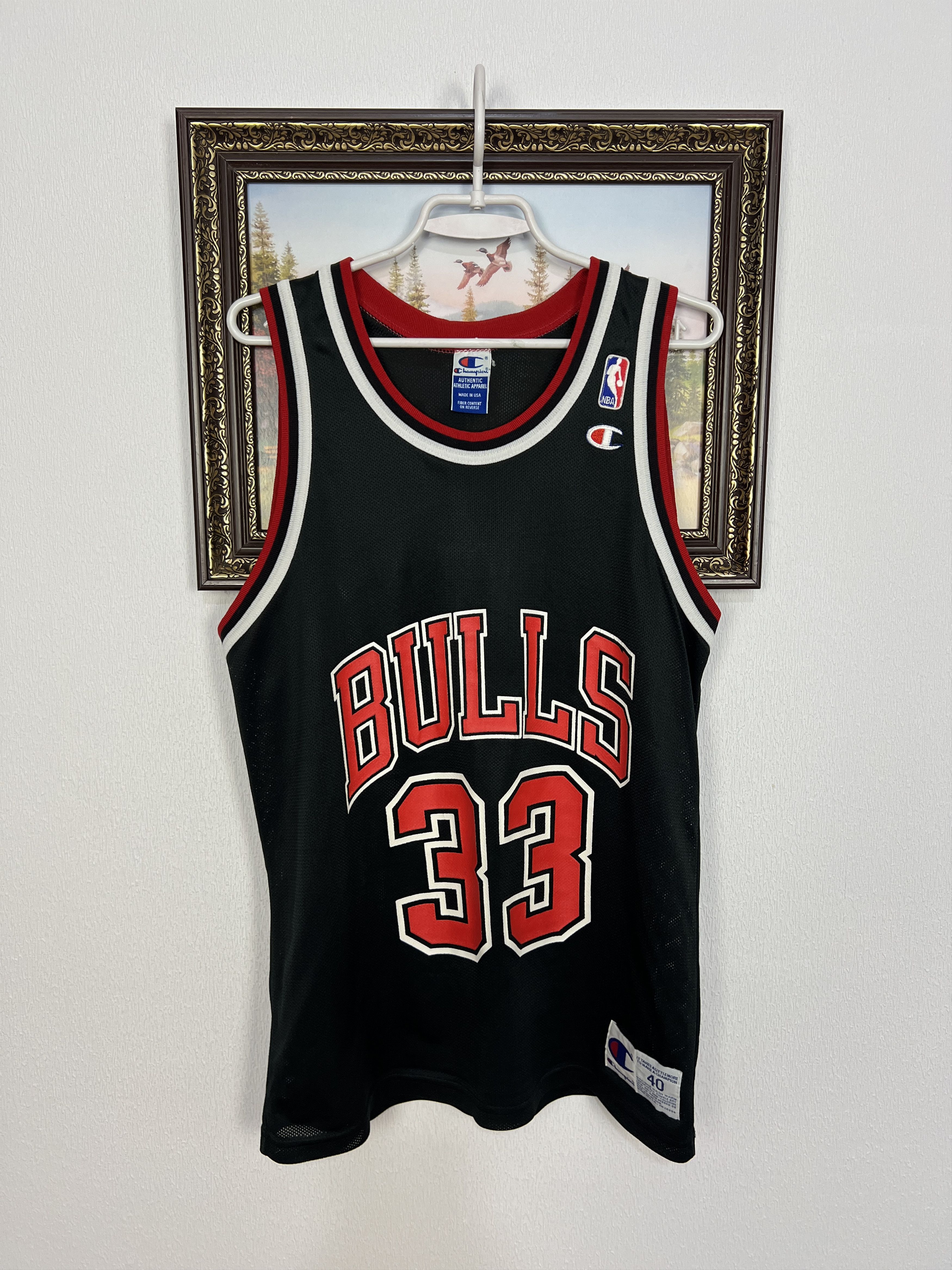 Champion Vintage 90's Champion Chicago Bulls Pippen NBA Jersey Shirt Size US M / EU 48-50 / 2 - 1 Thumbnail