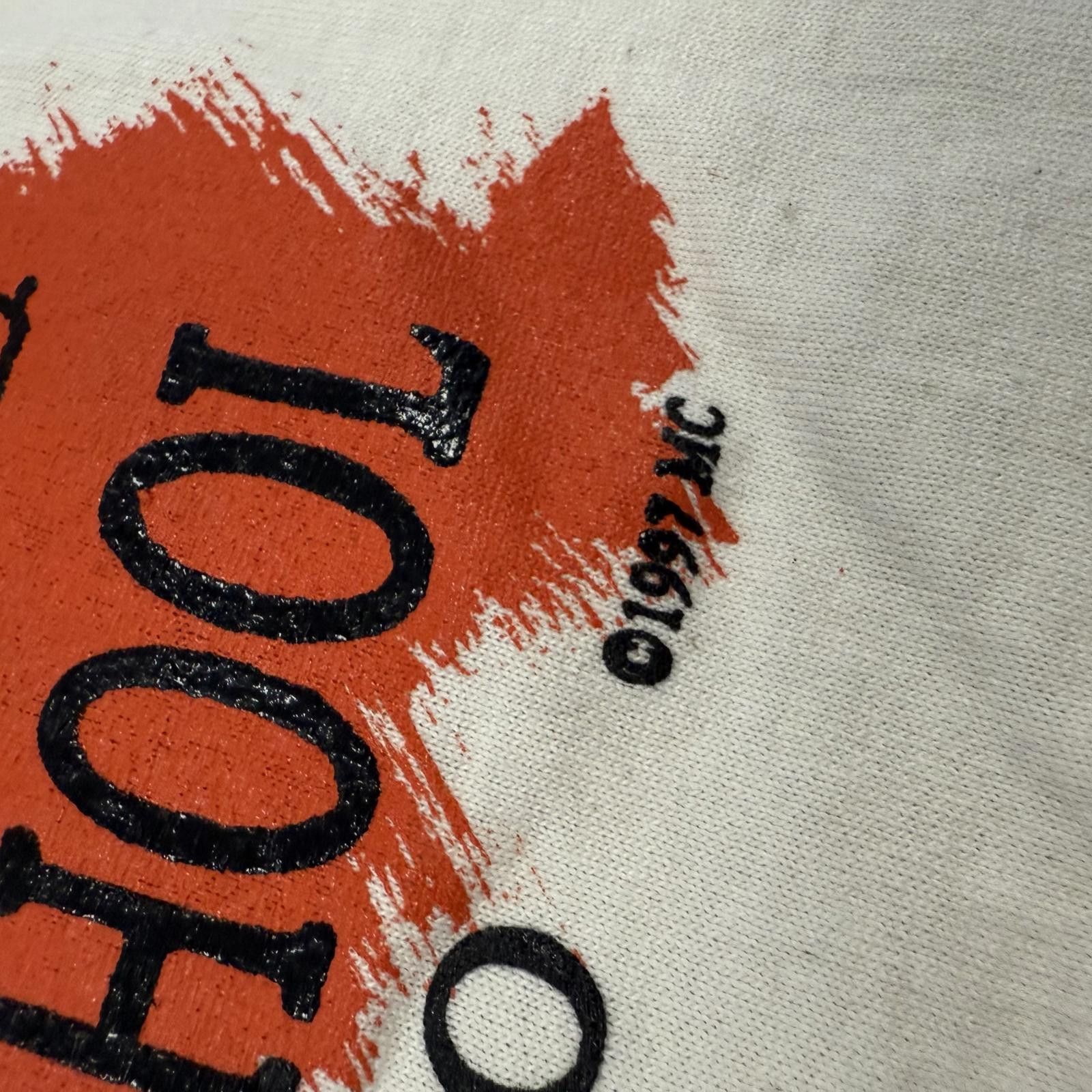 Fruit Of The Loom Vtg 1997 Save Hazelton School T-Shirt Greeley CO Made in USA Size US L / EU 52-54 / 3 - 6 Thumbnail