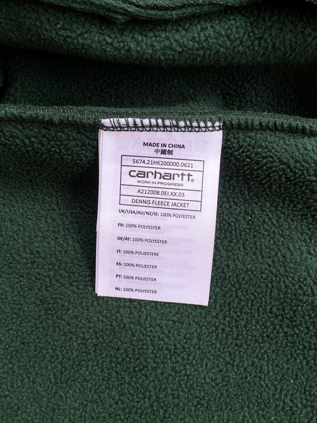 Carhartt Wip Carhartt WIP Dennis Fleece Jacket Green Size US L / EU 52-54 / 3 - 7 Thumbnail