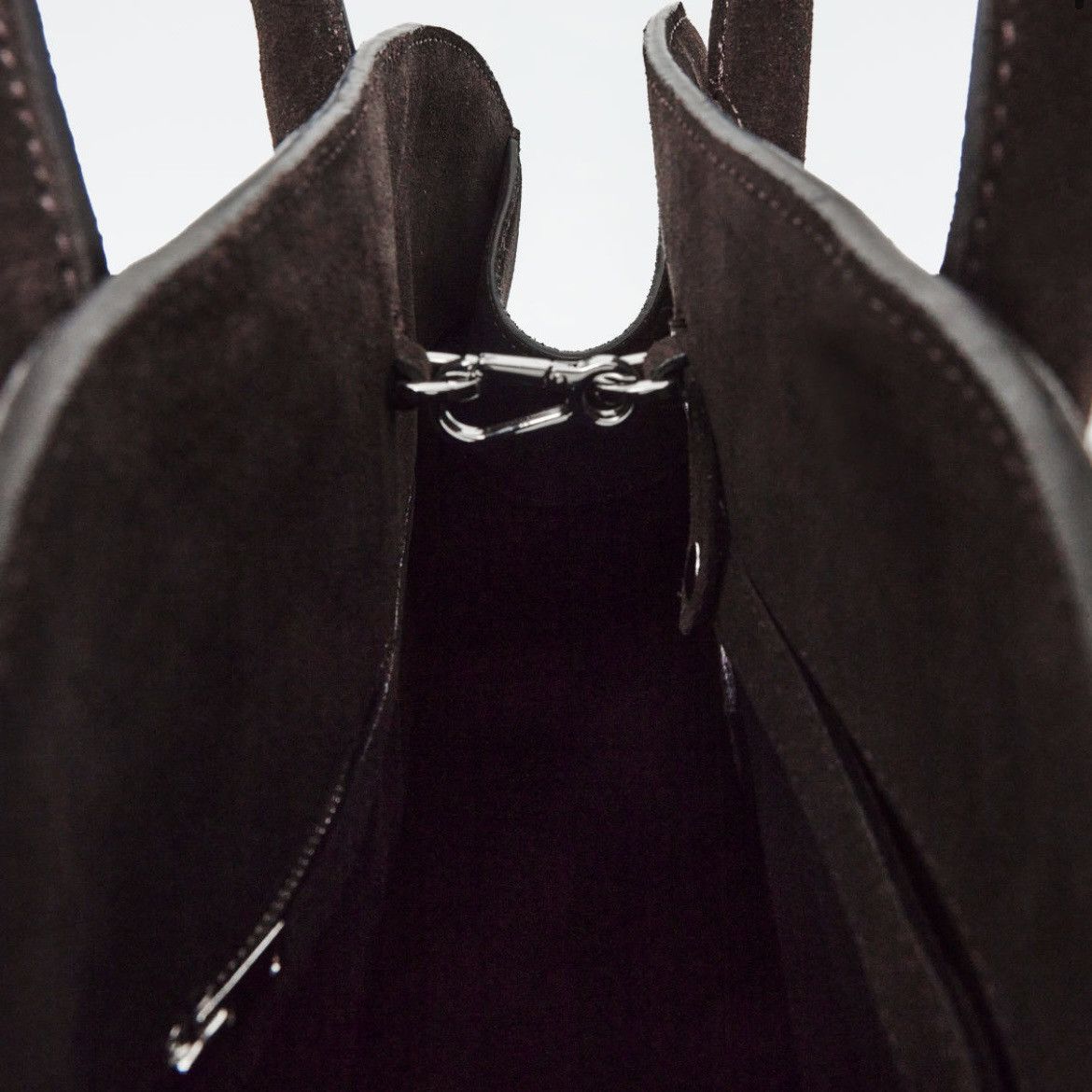 Cos COS Studio Bowling Bag NWT Dark Brown Suede Size ONE SIZE - 5 Thumbnail