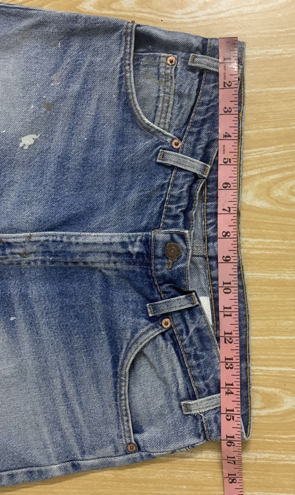 Levi's Vintage painted & dirty Levi’s Orange Tab Made In USA Size US 32 / EU 48 - 25 Thumbnail