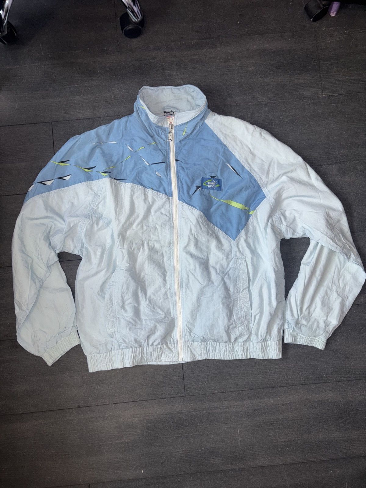 Puma Puma Disc vintage windbreaker 1990s colour block jacket L Size US L / EU 52-54 / 3 - 1 Thumbnail