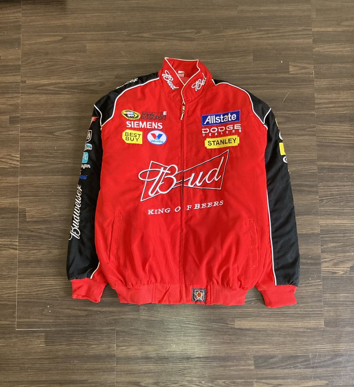 Budweiser Vintage Nascar Bud Racing Jacket | Grailed