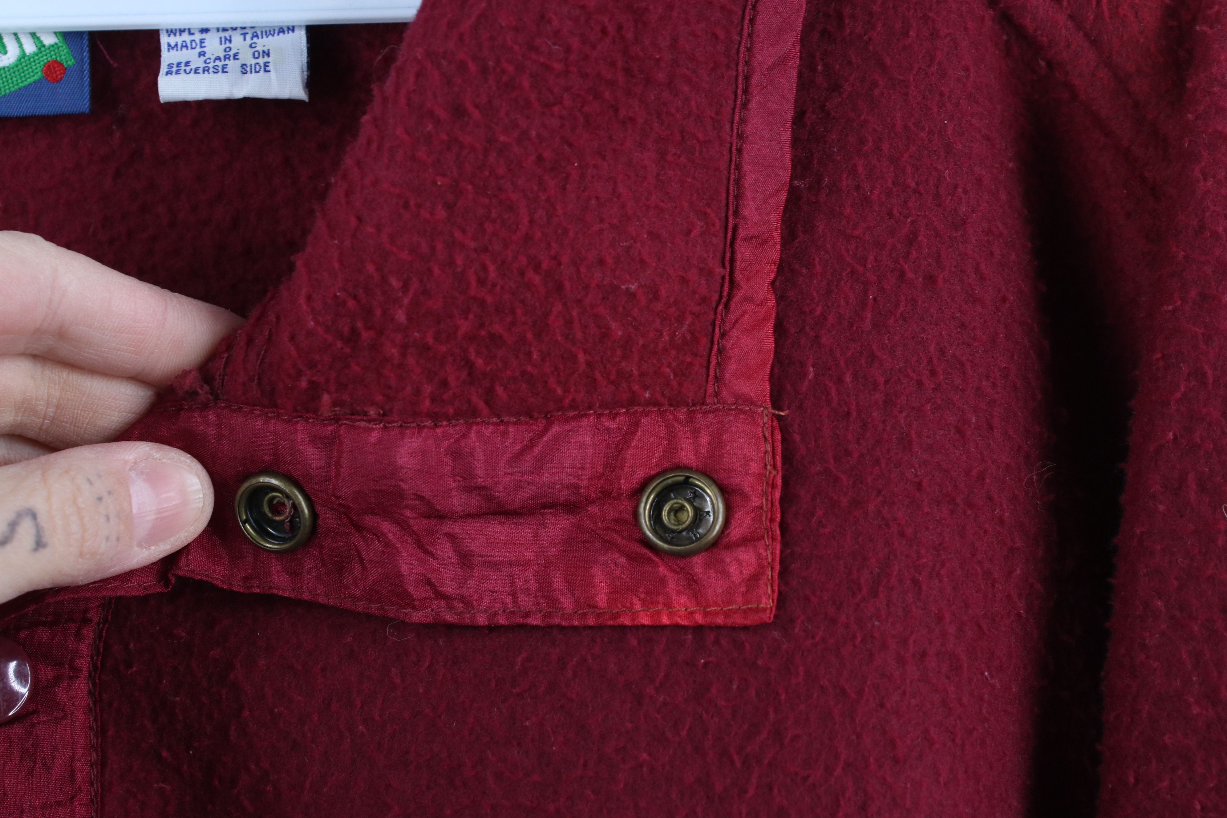 Vintage Vintage 90s Streetwear Block Snap Button Fleece Sweater Size US XL / EU 56 / 4 - 5 Thumbnail