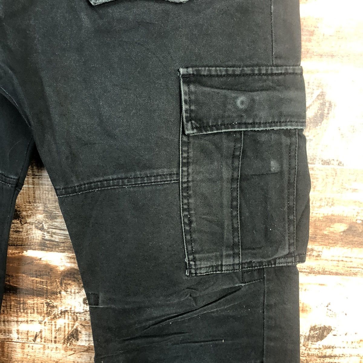 Japanese Brand DL Dominate seditonaries Black Cargo Multipocket Pants #C286 Size US 33 - 10 Thumbnail