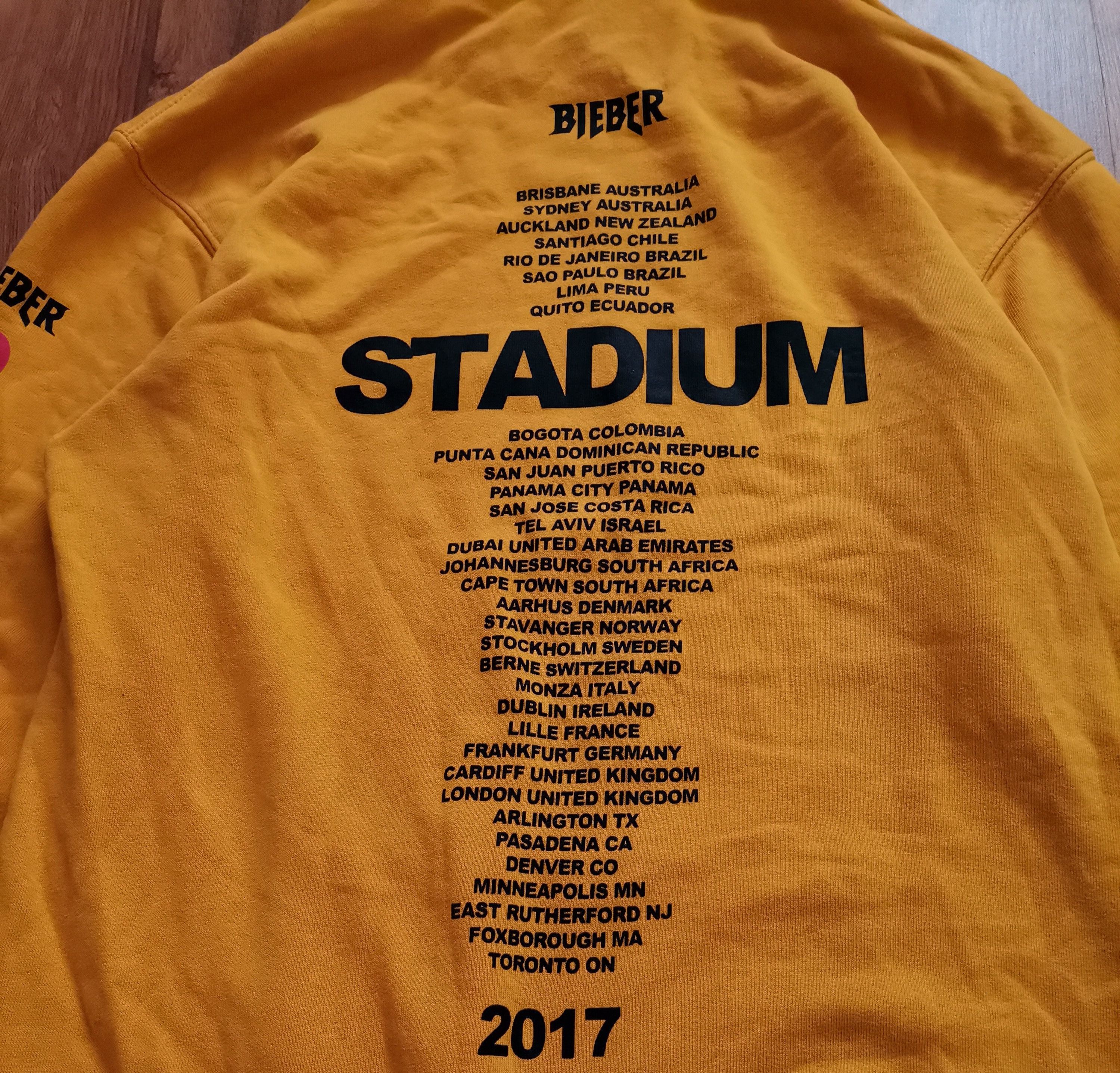 Band Tees × Justin Bieber Justin Bieber 2017 Stadium Tour Hoodie Size US S / EU 44-46 / 1 - 5 Thumbnail