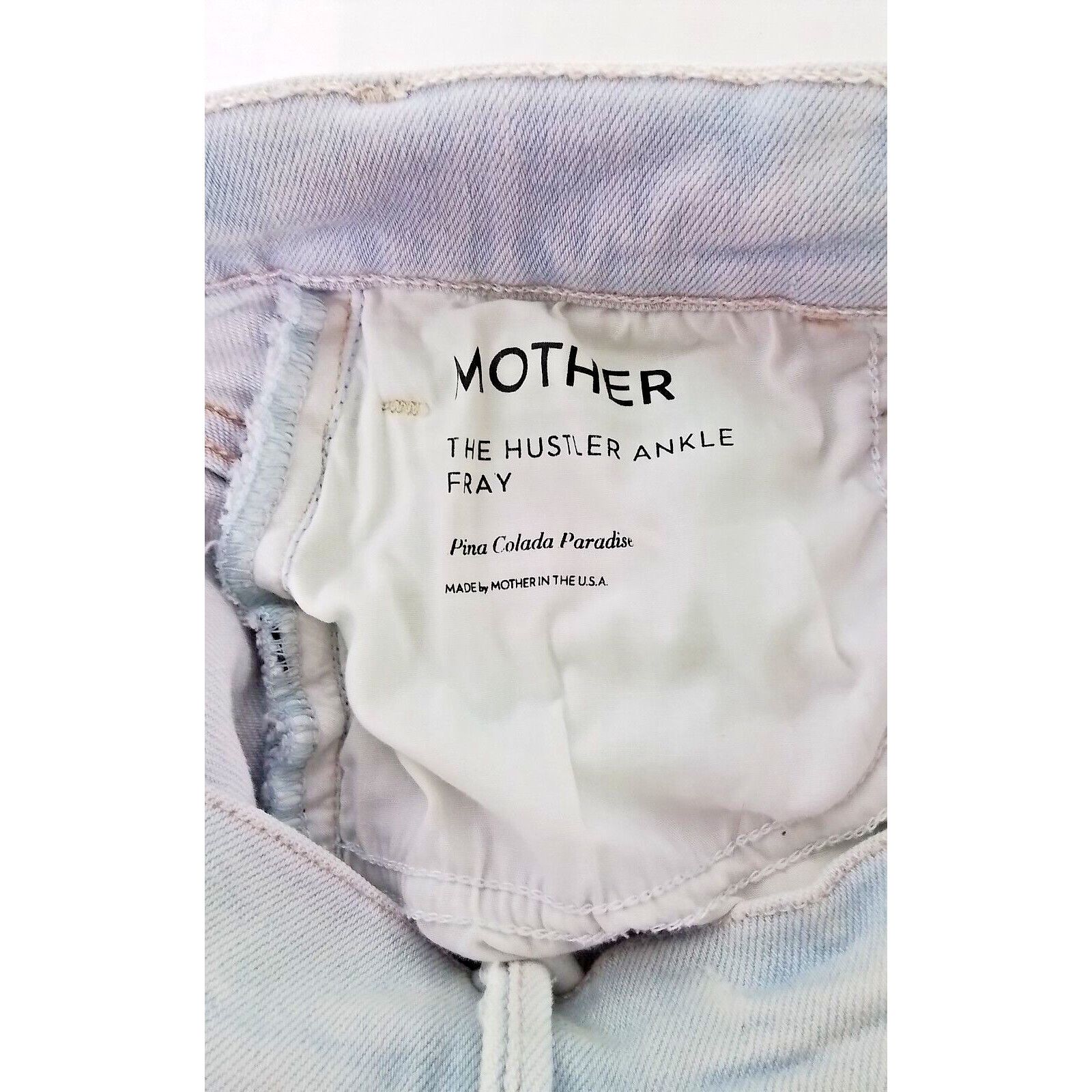 MOTHER Mother Denim Jeans Women's 26 The Hustler Ankle Fray Size 26" / US 2 / IT 38 - 6 Thumbnail