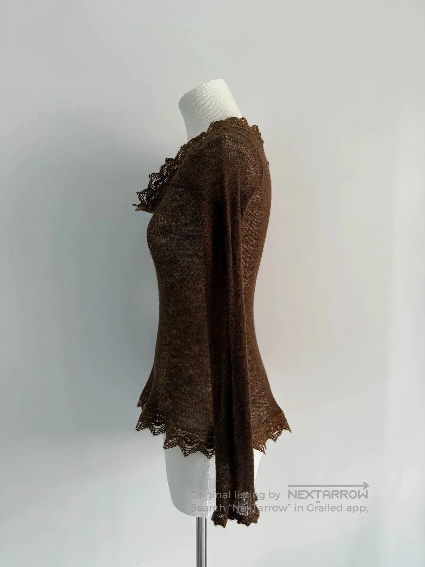 Jean Paul Gaultier Jean Paul Gaultier Lace Trim Top. Size XXS / US 00 / IT 34 - 2 Thumbnail