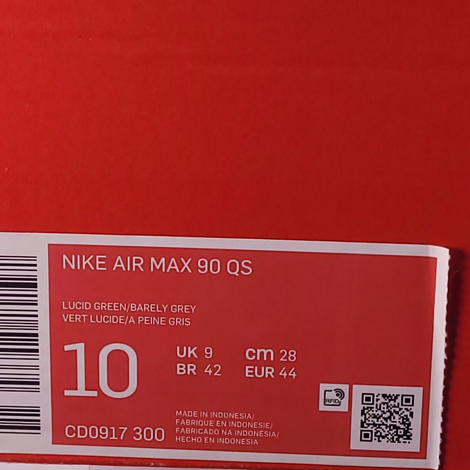 Nike Nike Air Max 90 QS Shoe Mens Size 10 CD0917-300 Multicolor Size US 10 / EU 43 - 9 Thumbnail