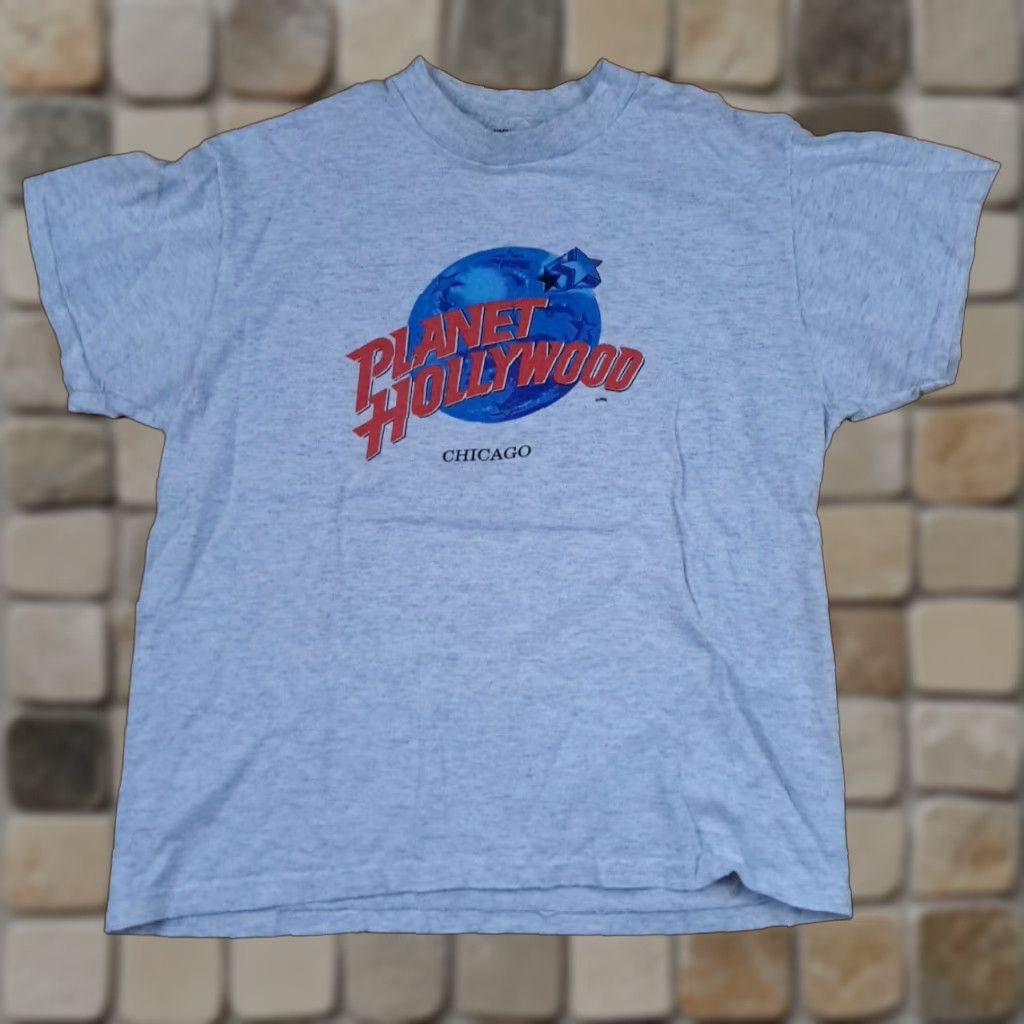Planet Hollywood Planet Hollywood T-Shirt Set of 3, Medium, USA, Men, Short Sleeve, Red White Grey, Chicago Orlando Munich, 22in Chicago, 27in Orlando, 25in Munich Size US M / EU 48-50 / 2 - 1 Thumbnail