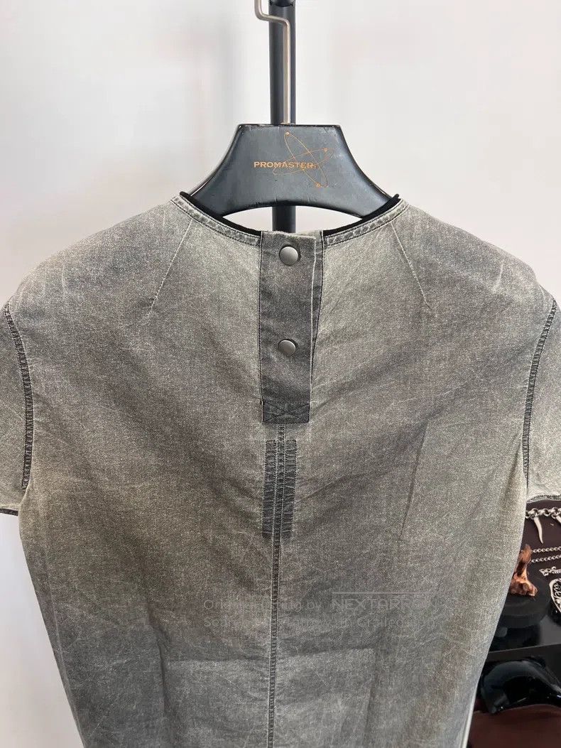 Rick Owens RICK OWENS One-eyed embroidery coated short-sleeve T-shirt Size S / US 4 / IT 40 - 4 Thumbnail
