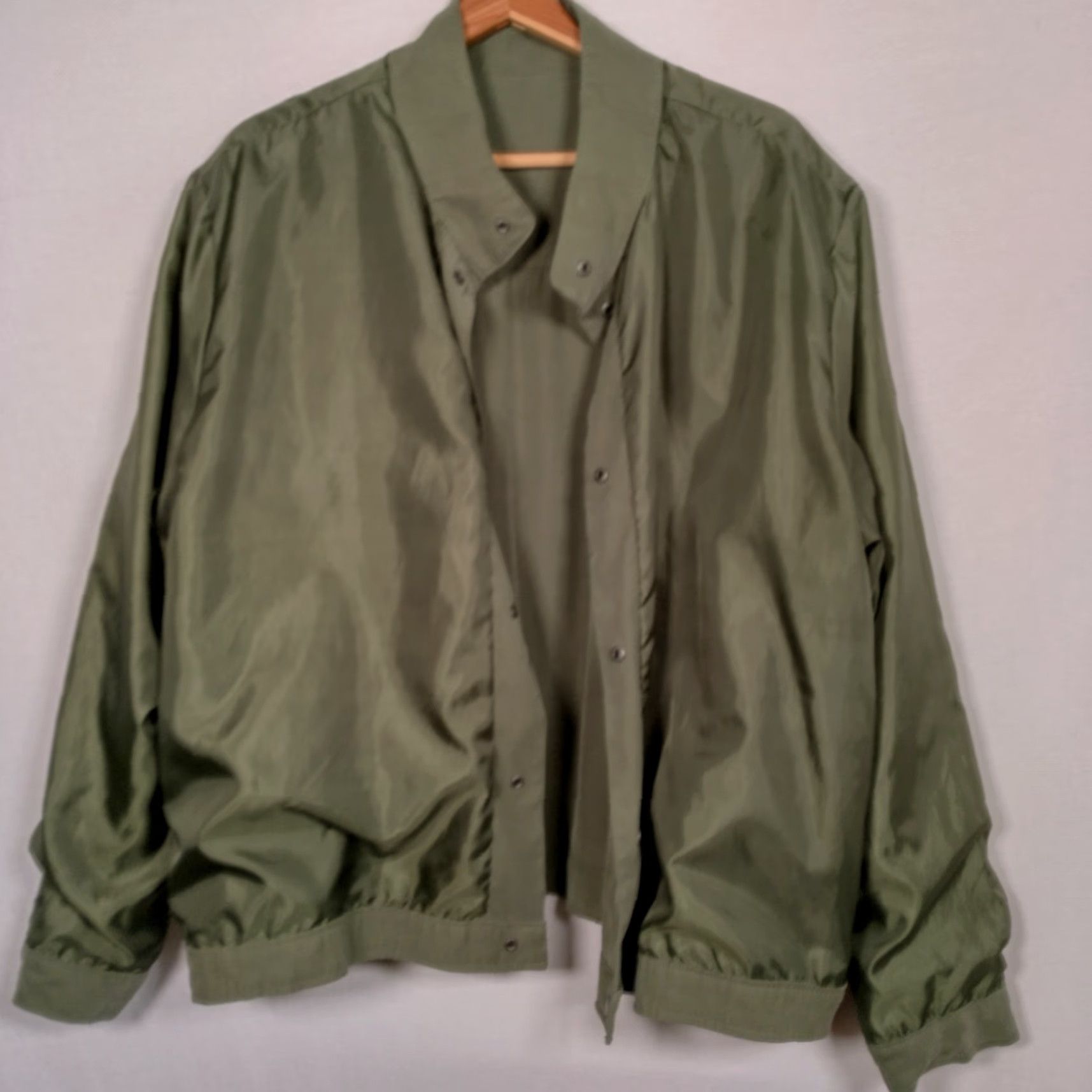 Old Navy Old Navy Womens Jacket Military Field Army Green XXL Snap Pockets Twill Utility Coat Short Sleeve Regular Fit Autumn Spring Winter Size XXL / US 16-18 / IT 52-54 - 5 Thumbnail