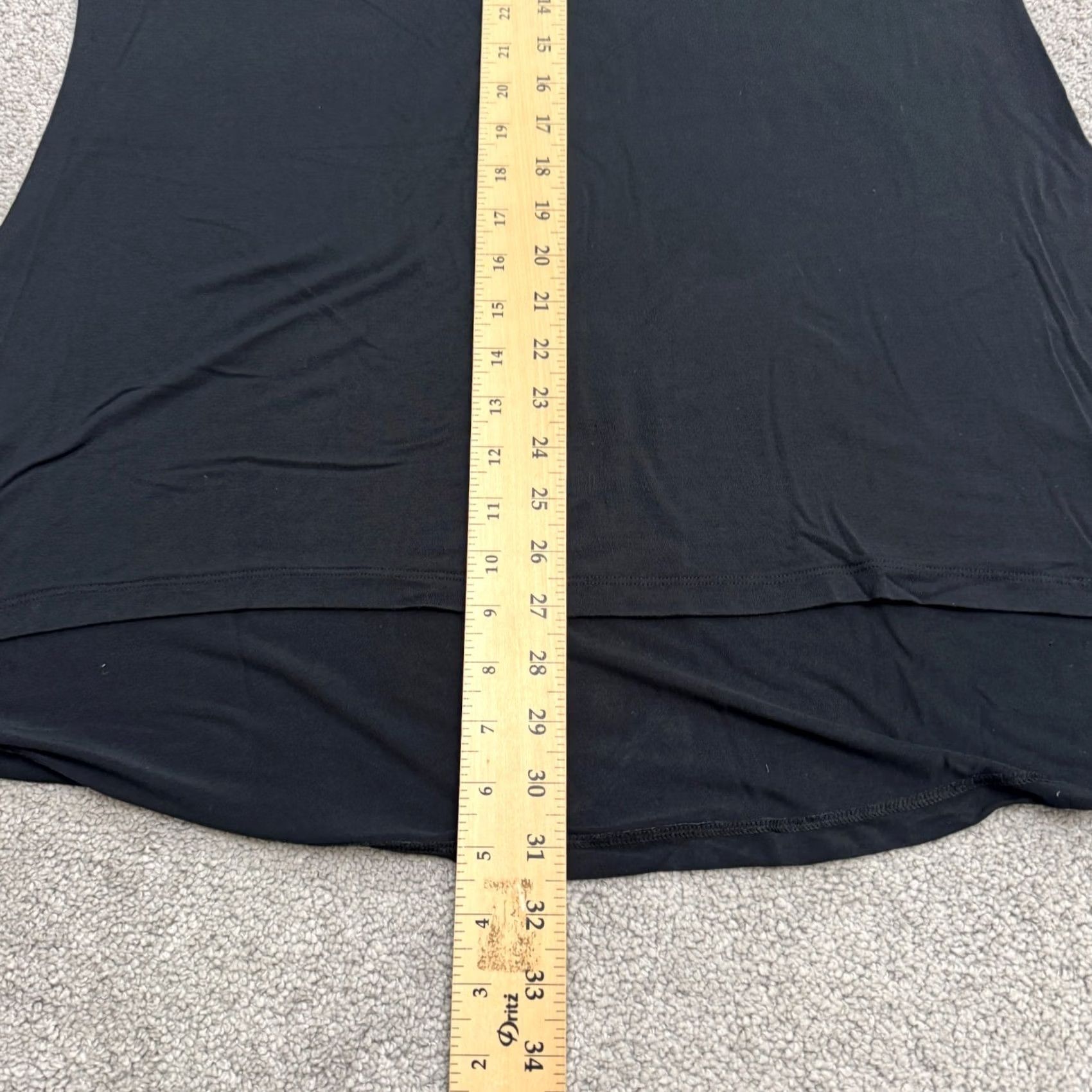 Vintage Cuddl Duds Cowl Neck Hi-Low Shift Dress Women XL Black Long Sleeve Stretch Soft Knit Casual Sleeve Pastel? No Size XL / US 12-14 / IT 48-50 - 6 Thumbnail