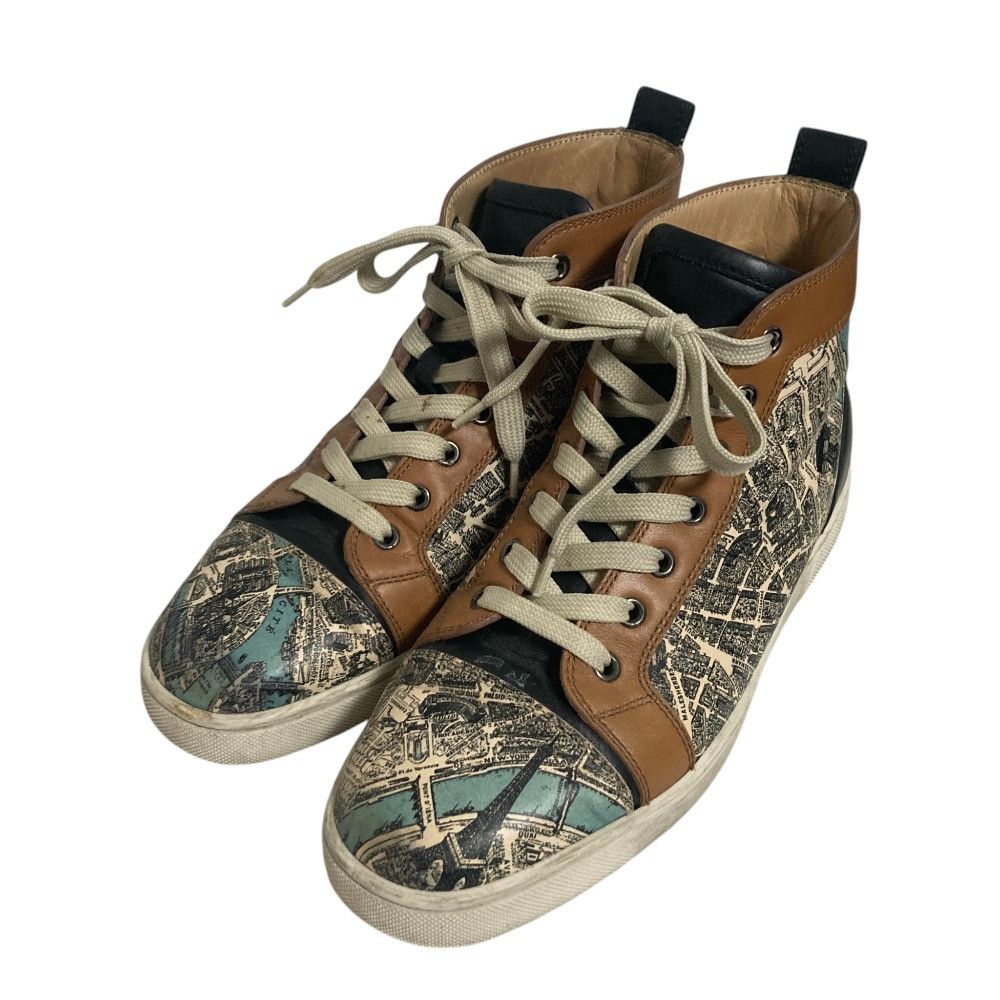 Christian Louboutin Christian Louboutin Christian Louboutin Plan de Paris Leather Sneakers Leather Shoes DUTY FREE for USA Size ONE SIZE - 1 Thumbnail