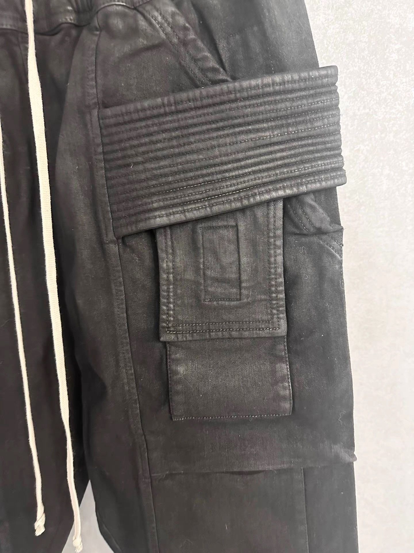 Rick Owens Rick Owens Drkshdw Waxed Double Ring Jeans K34 Size US 33 - 3 Thumbnail