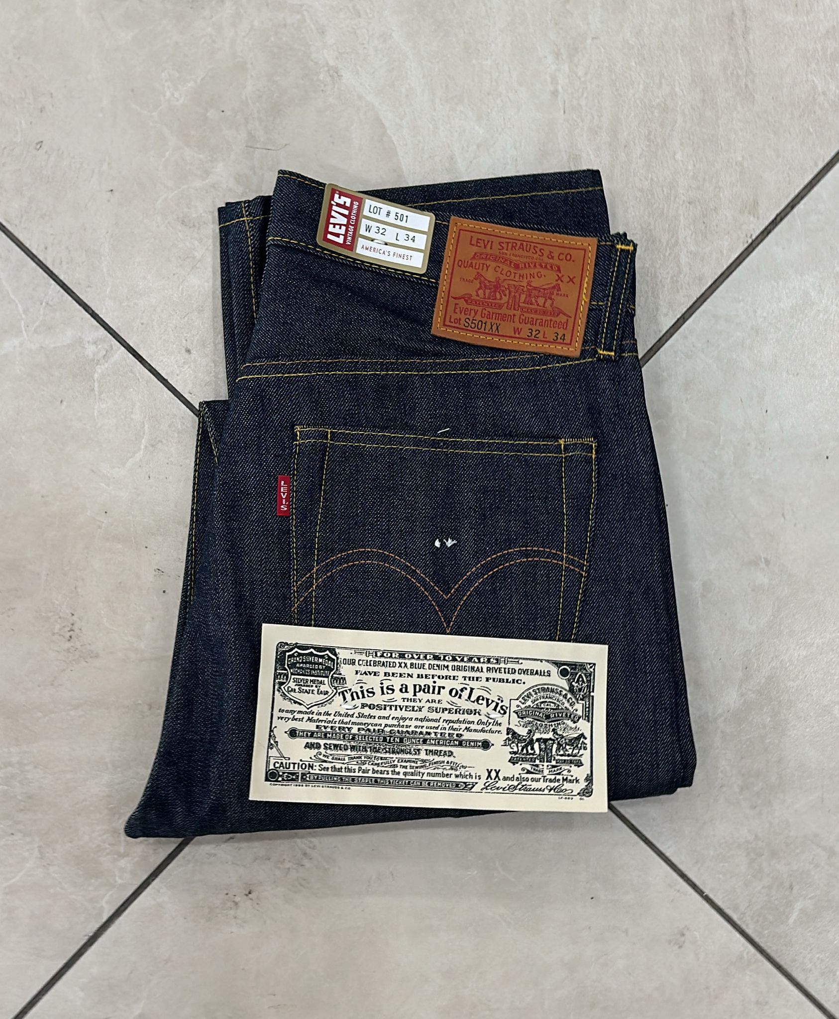 Levi's Vintage Clothing LVC Levi's Vintage Clothing 1944 S501 Perfect Imperfections Size US 32 / EU 48 - 1 Thumbnail