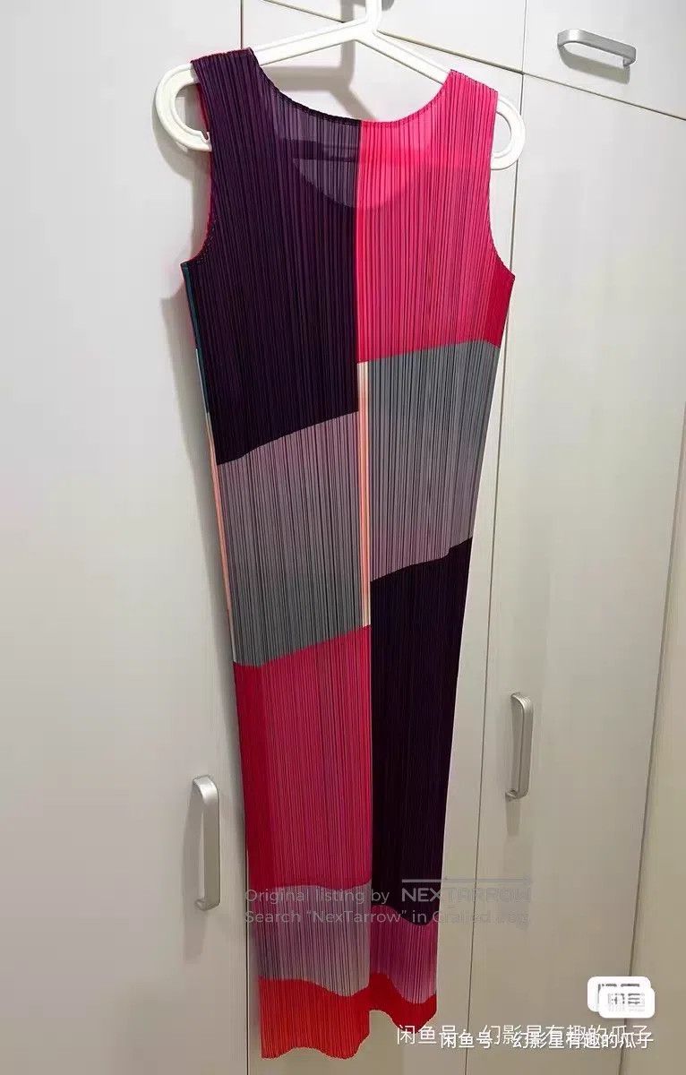 Issey Miyake Issey Miyake Color Block Spliced Dress Size M / US 6-8 / IT 42-44 - 2 Thumbnail