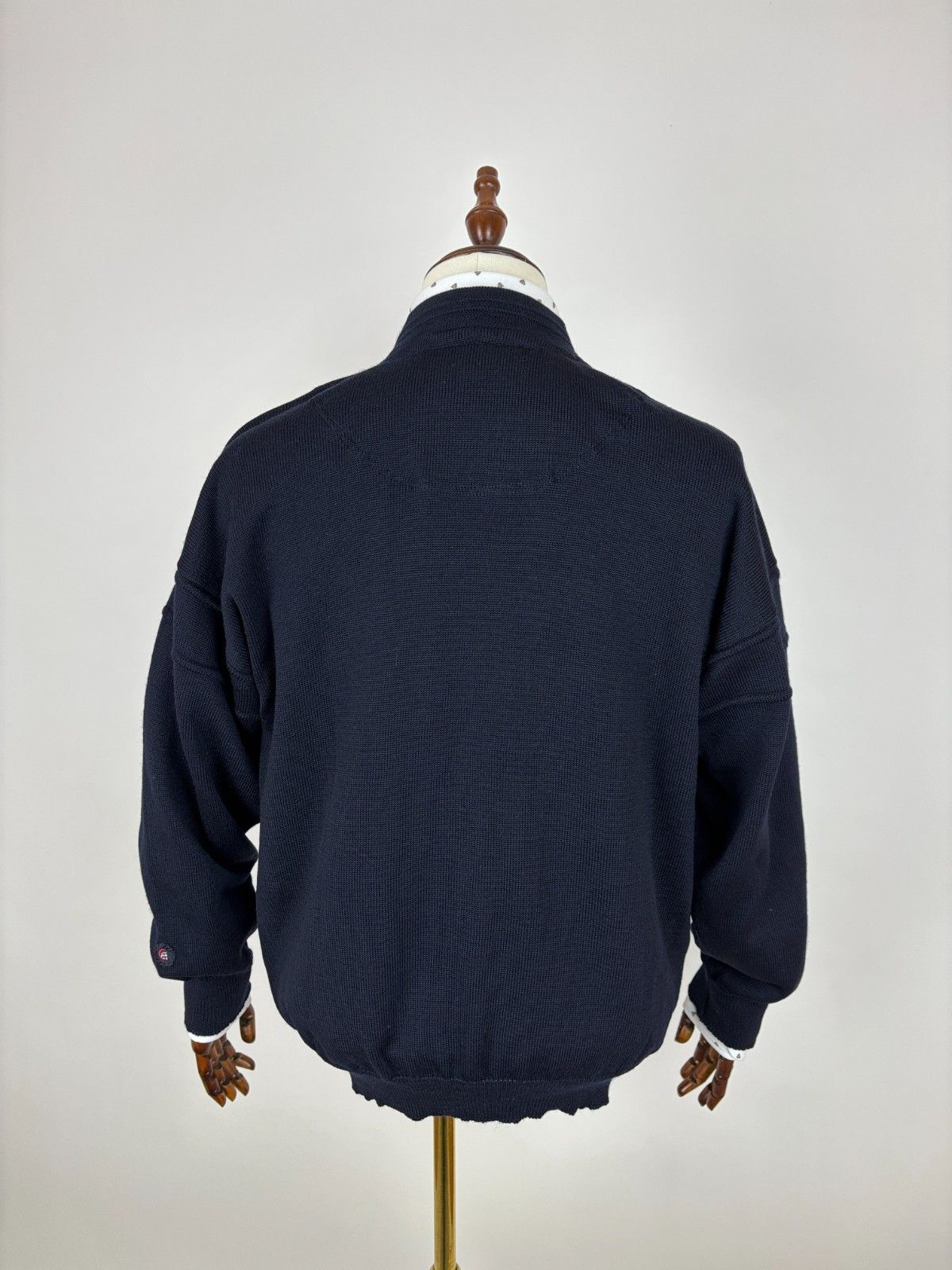 Other Vintage Yachting Clipper Wool Cardigan Sweater Navy Blue Size US L / EU 52-54 / 3 - 14 Thumbnail