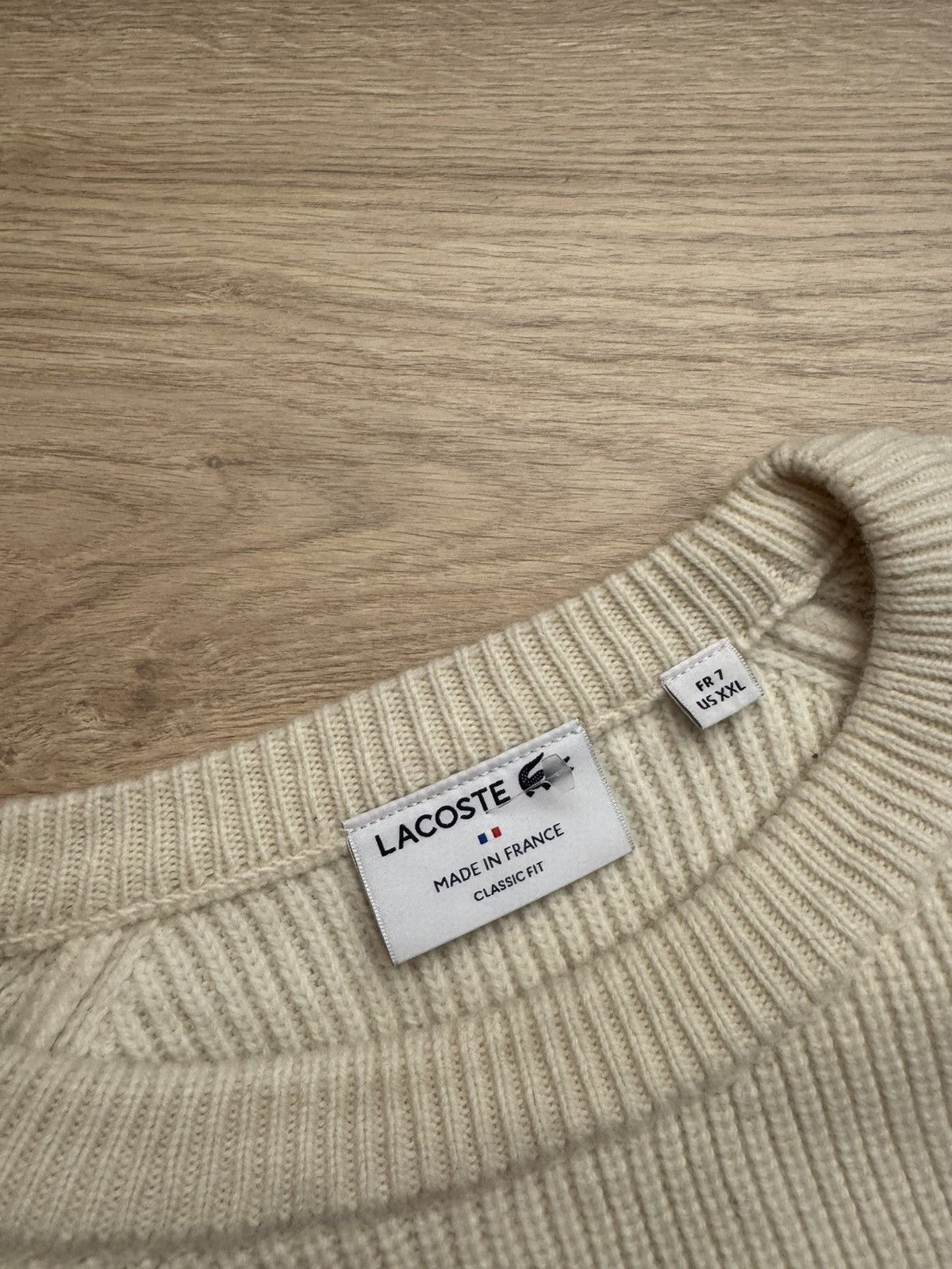 Lacoste Lacoste Made In France Wool Sweater Size US XXL / EU 58 / 5 - 7 Thumbnail