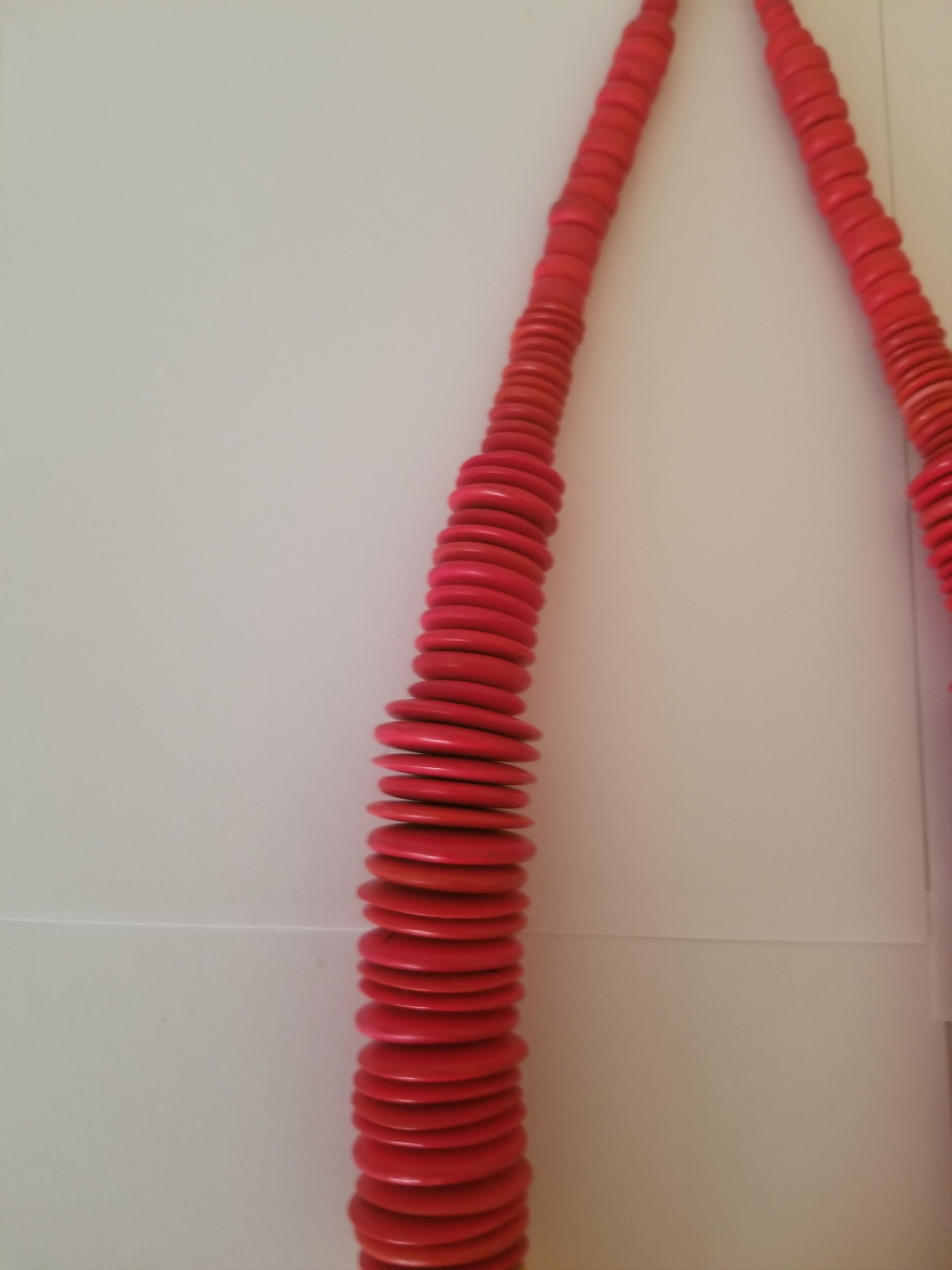 Other African Beaded Tribal Necklace Wood Beads RED JEWLERY Size ONE SIZE - 4 Thumbnail